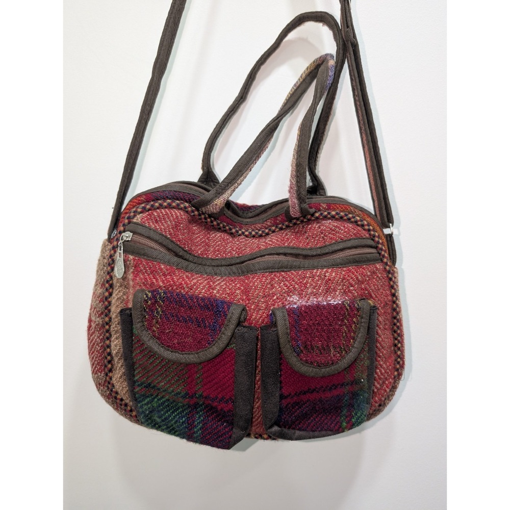 Bohemian Hippie Patchwork Flannel Crossbody Bag